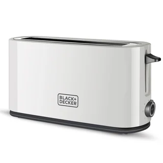 BXTO1001E - Toaster 1.000W, Toaster mit extra großem Schlitz, 7 Toaststufen, High-Lift-Funktion, und Stopp-Funktion, Kabelaufwicklung, weiß