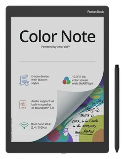 Color Note Grau 32 GB 10,3" Android e-Book Reader USB-C Dach-Version