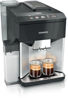 Kaffeevollautomat EQ500 integral TQ513D01, viele Kaffeespezialitäten, Milchaufschäumer, integrierter Milchbehälter, automatische Dampfreinigung, 1500