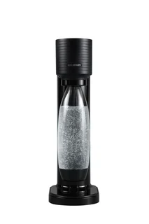 Wassersprudler Gaia, Wassersprudler mit CO2-Zylinder und 1x 1L spülmaschinenfeste Kunststoff-Flasche, Höhe: 44cm, Farbe: Schwarz