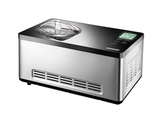 48845 Eismaschine Gusto - mit selbstkühlendem Kompressor, 180 W, 2 L Volumen, elegantes Edelstahlgehäuse, LCD-Display, Digitaler Timer