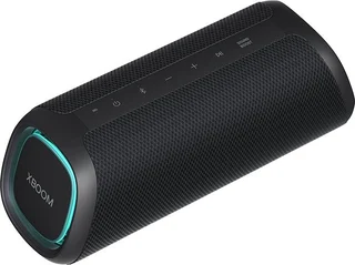 XBOOM Go DXG7, tragbarer Bluetooth-Lautsprecher (40 Watt, Google Assistant, Siri, Beleuchtung), Schwarz