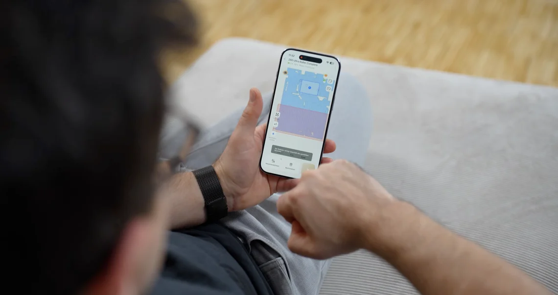 Die App des Mova Z60 bietet so einiges.