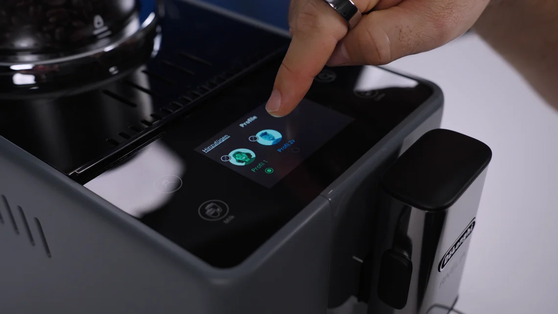 Du kannst bei der Rivelia verschiedene Nutzerprofile anlegen.